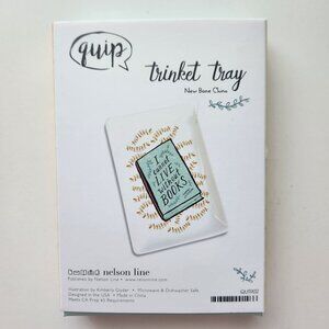 Quip "I Cannot Live Without Books" Trinket Tray